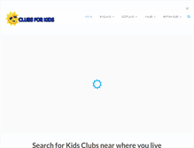 Tablet Screenshot of clubsforkids.co.uk